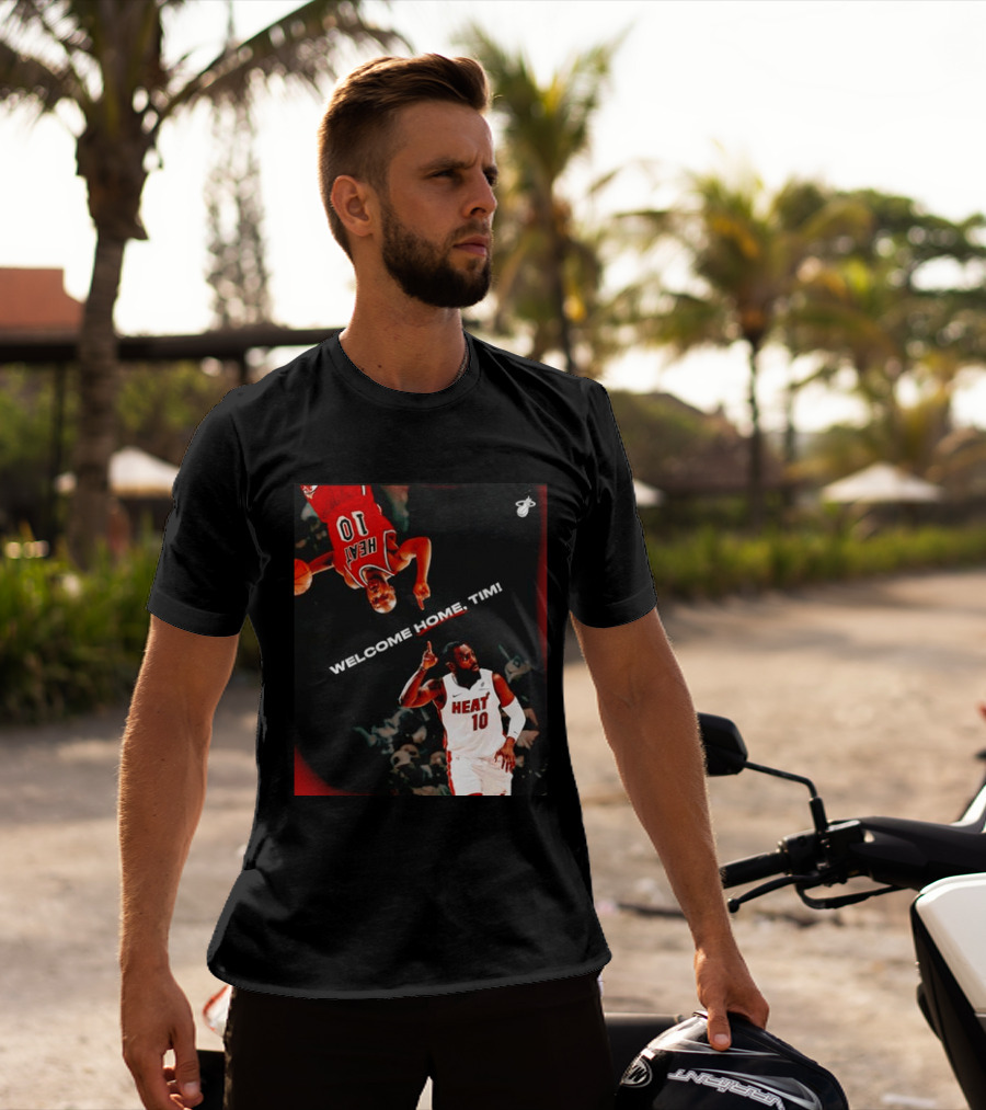 Tim Hardaway Miami Heat Welcome Home Timi 10 Basketball Legend T-Shirt