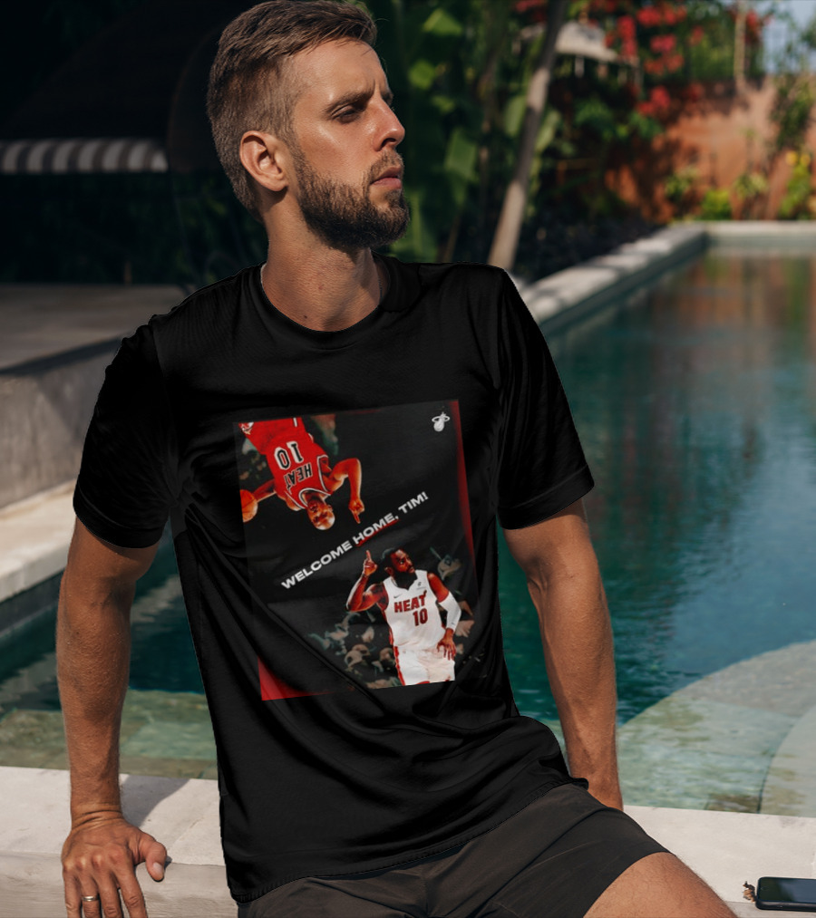 Tim Hardaway Miami Heat Welcome Home Timi 10 Basketball Legend T-Shirt