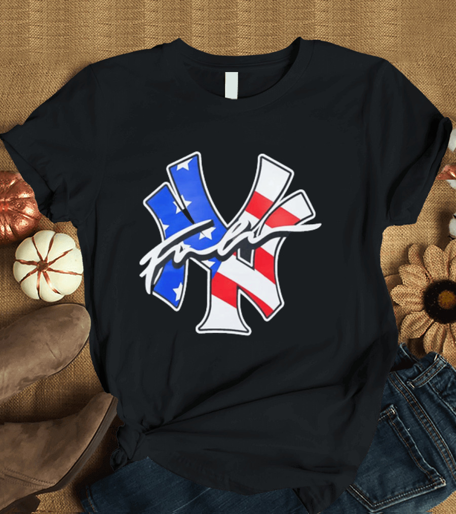 MLB New York Yankees Stars And Stripes American Flag T-Shirt