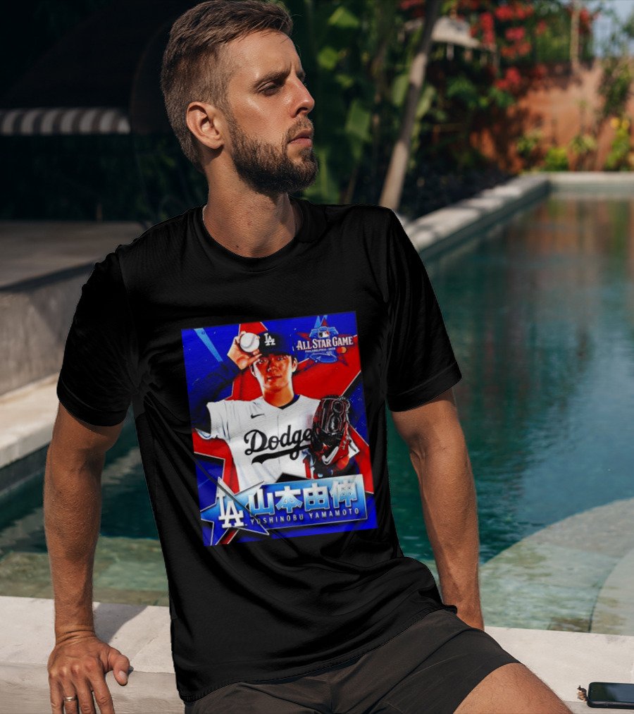 Los Angeles Dodgers Yoshinobu Yamamoto 2026 All Star Game Baseball T-Shirt