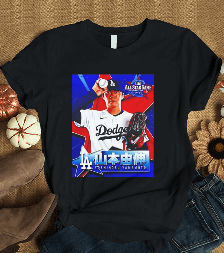 Los Angeles Dodgers Yoshinobu Yamamoto 2026 All Star Game Baseball T-Shirt