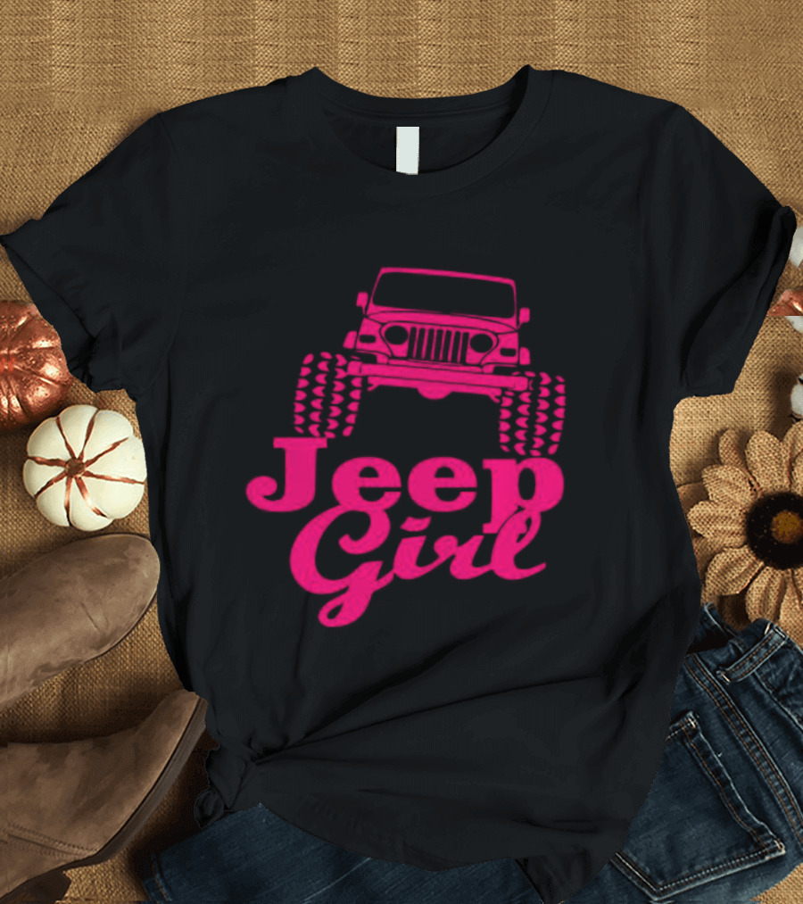 Jeep Girl Off Road Adventure Enthusiast Tire Tread T-Shirt