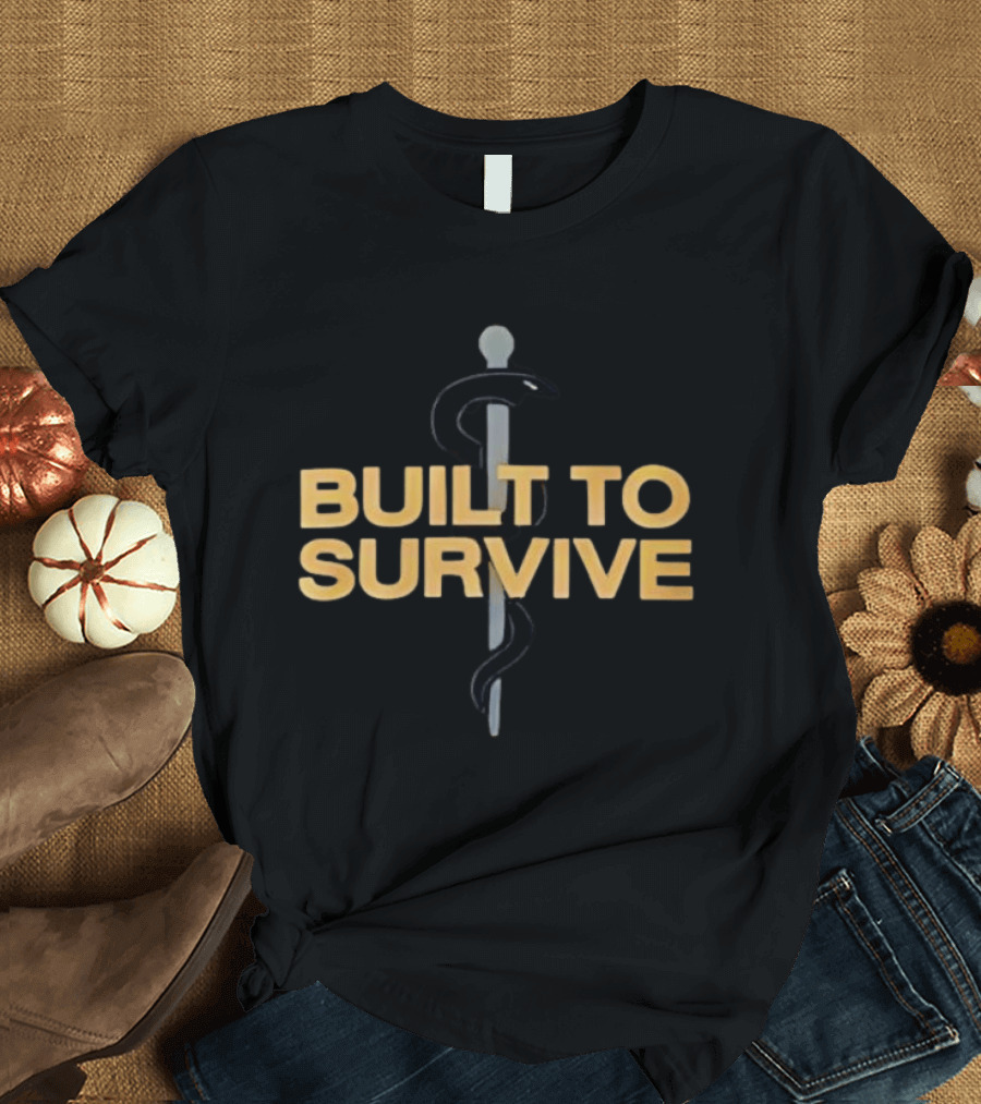 Built To Survive Rod Of Asclepius T-Shirt