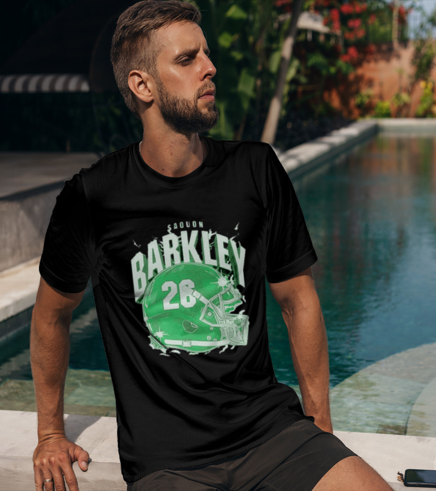 Saquon Barkley 26 Football Helmet T-Shirt
