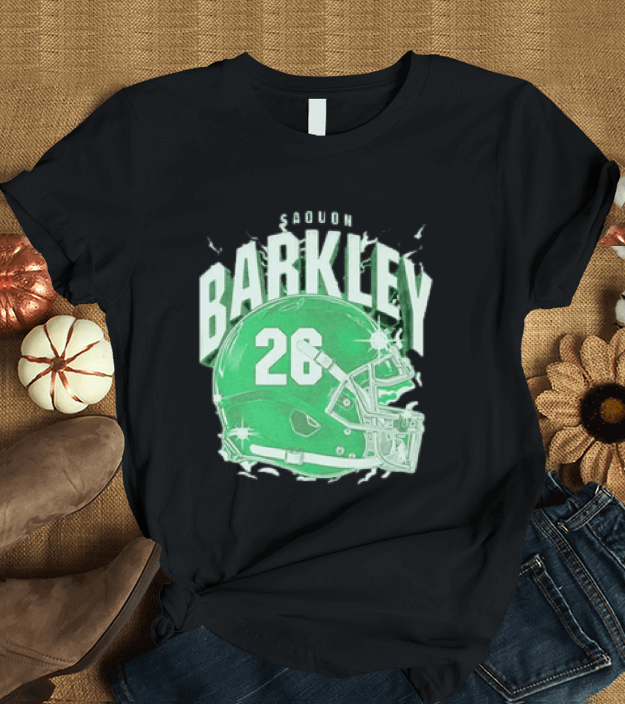 Saquon Barkley 26 Football Helmet T-Shirt
