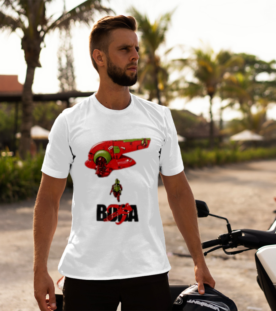 Bobakira Star Wars Boba Fett Mashup Slave I Spaceship And Armor T-Shirt