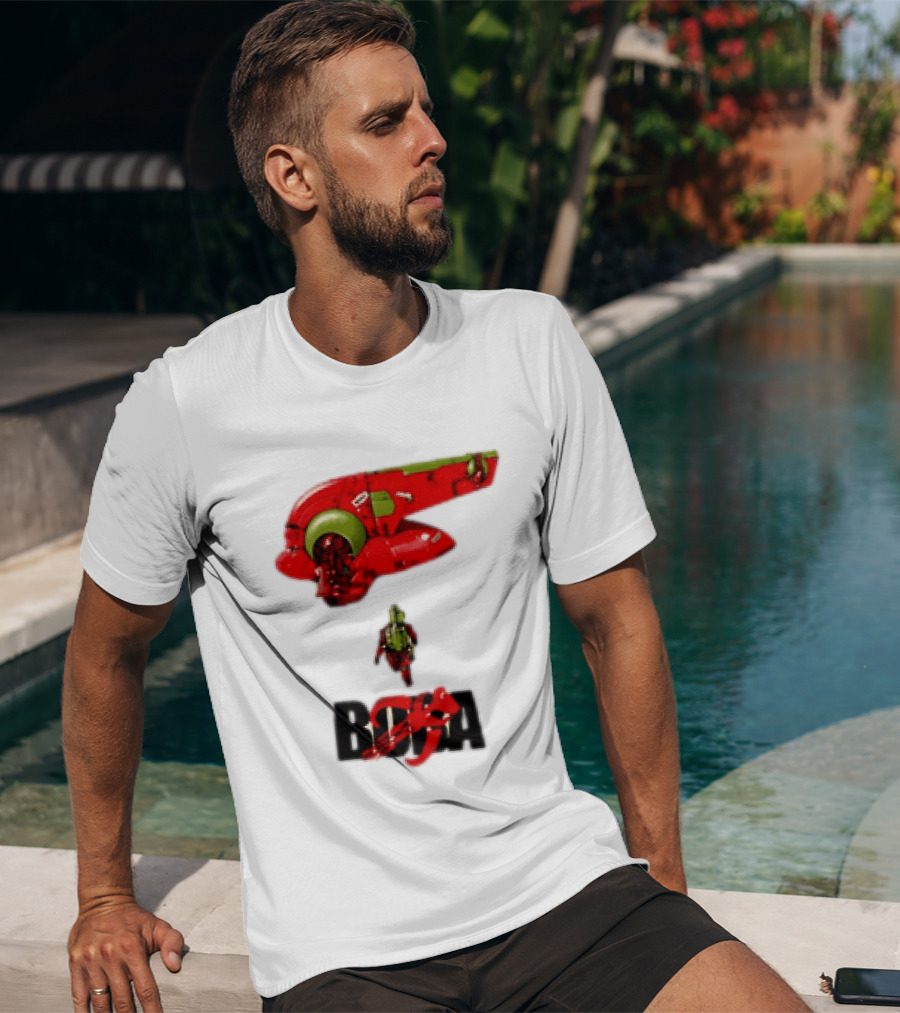 Bobakira Star Wars Boba Fett Mashup Slave I Spaceship And Armor T-Shirt