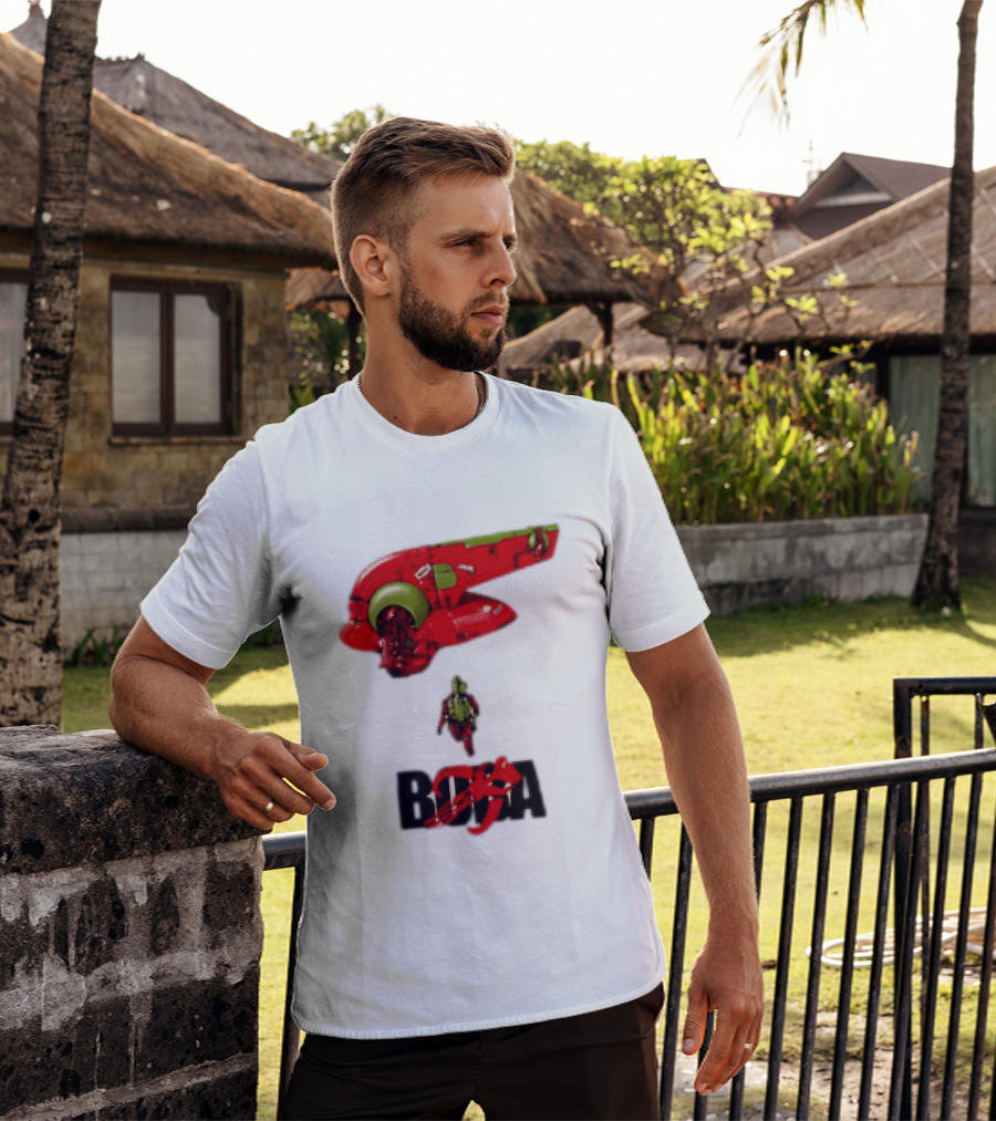 Bobakira Star Wars Boba Fett Mashup Slave I Spaceship And Armor T-Shirt