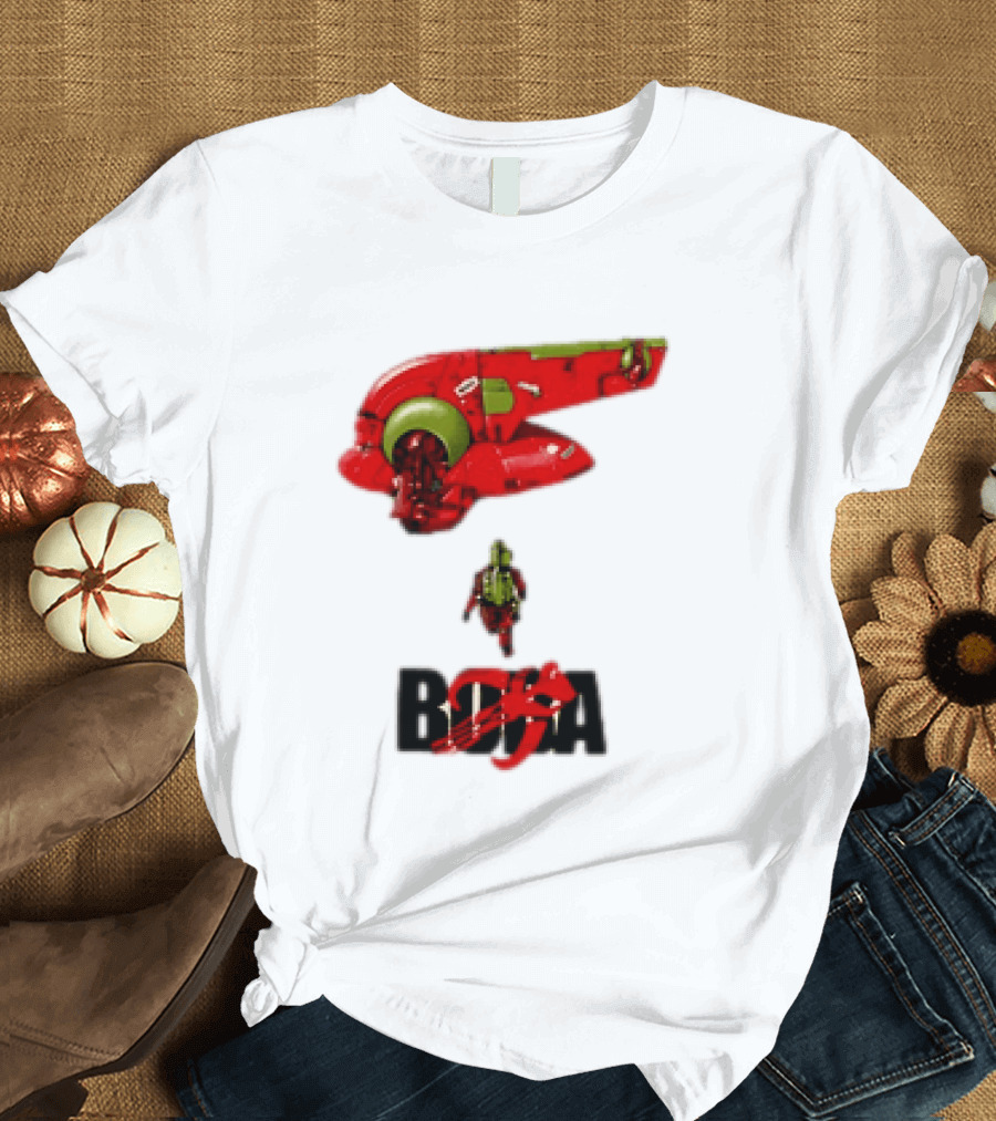 Bobakira Star Wars Boba Fett Mashup Slave I Spaceship And Armor T-Shirt