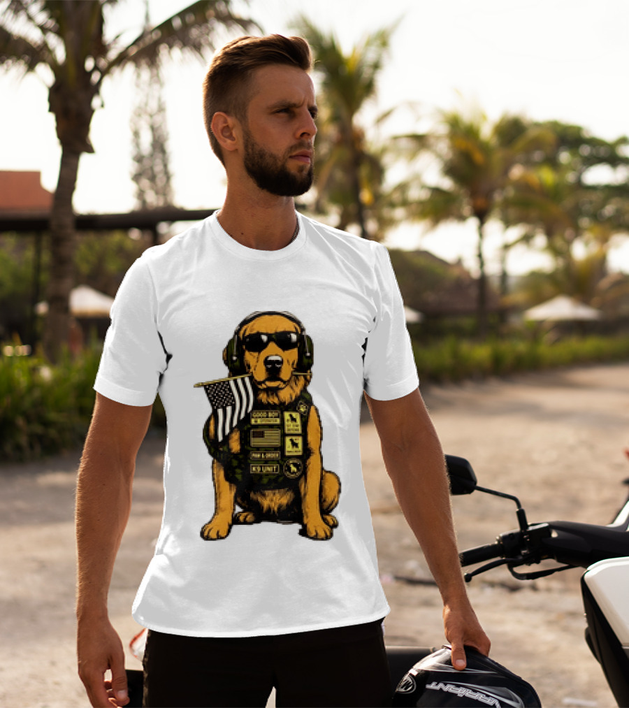 Good Boy Operator K9 Unit Can I Pet That Dog Paw & Order T-Shirt