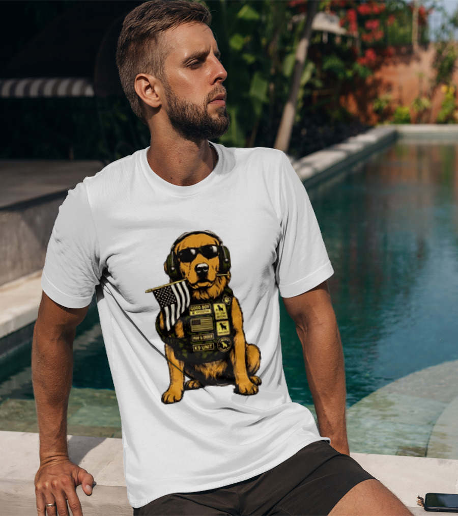 Good Boy Operator K9 Unit Can I Pet That Dog Paw & Order T-Shirt