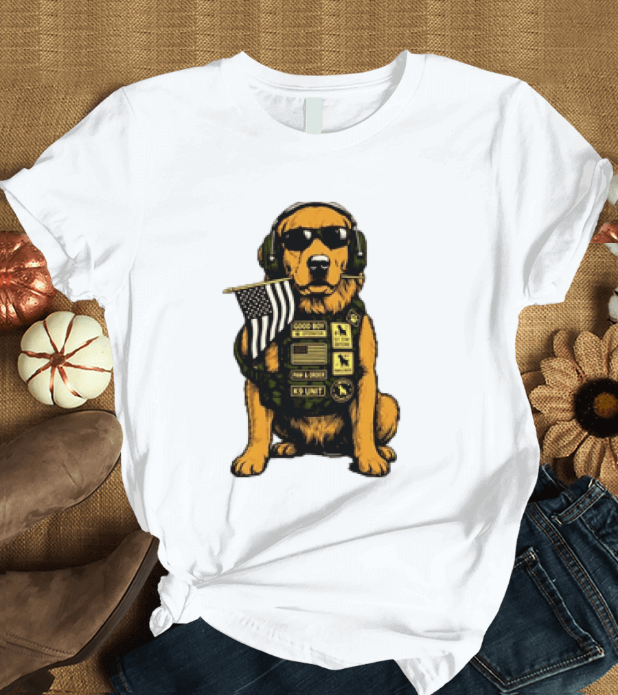 Good Boy Operator K9 Unit Can I Pet That Dog Paw & Order T-Shirt