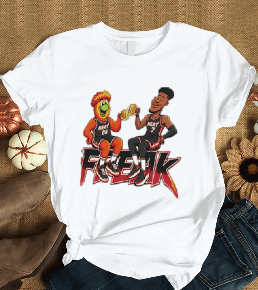 Cheers To The Freak Heat Giannis Burnie Miami T-Shirt