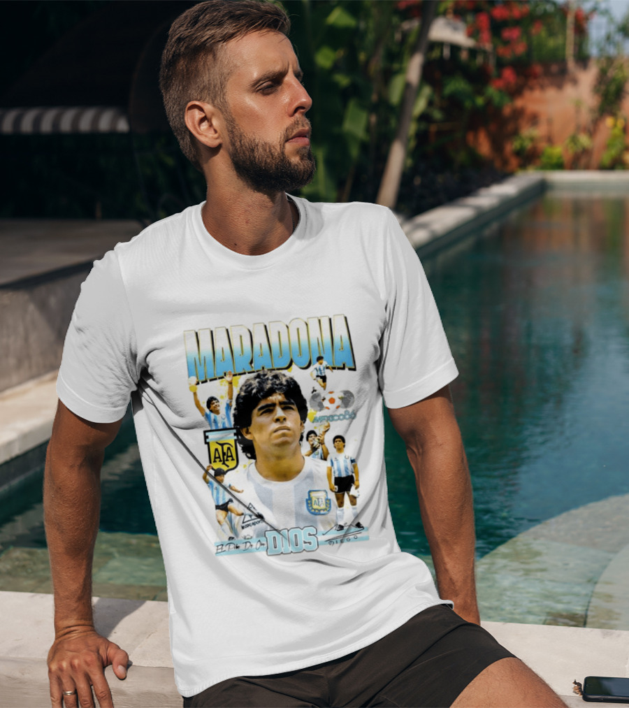 Diego Maradona AFA El Pibe De Oro D10S Mexico 86 T-Shirt
