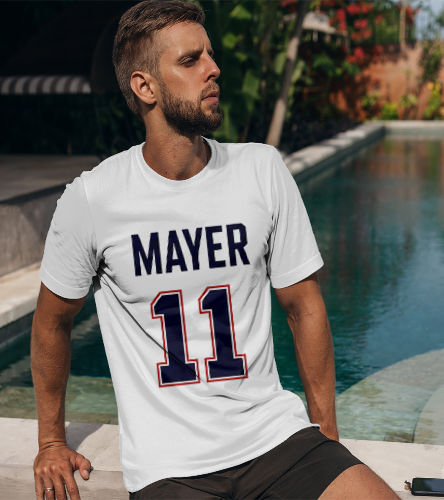 Red Sox 2026 Marcelo Mayer 11 Football Jersey Giveaway T-Shirt