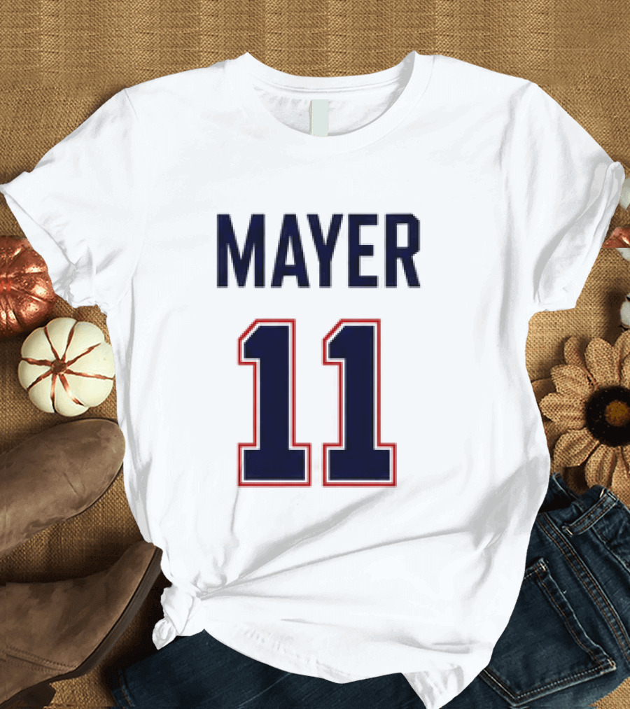 Red Sox 2026 Marcelo Mayer 11 Football Jersey Giveaway T-Shirt