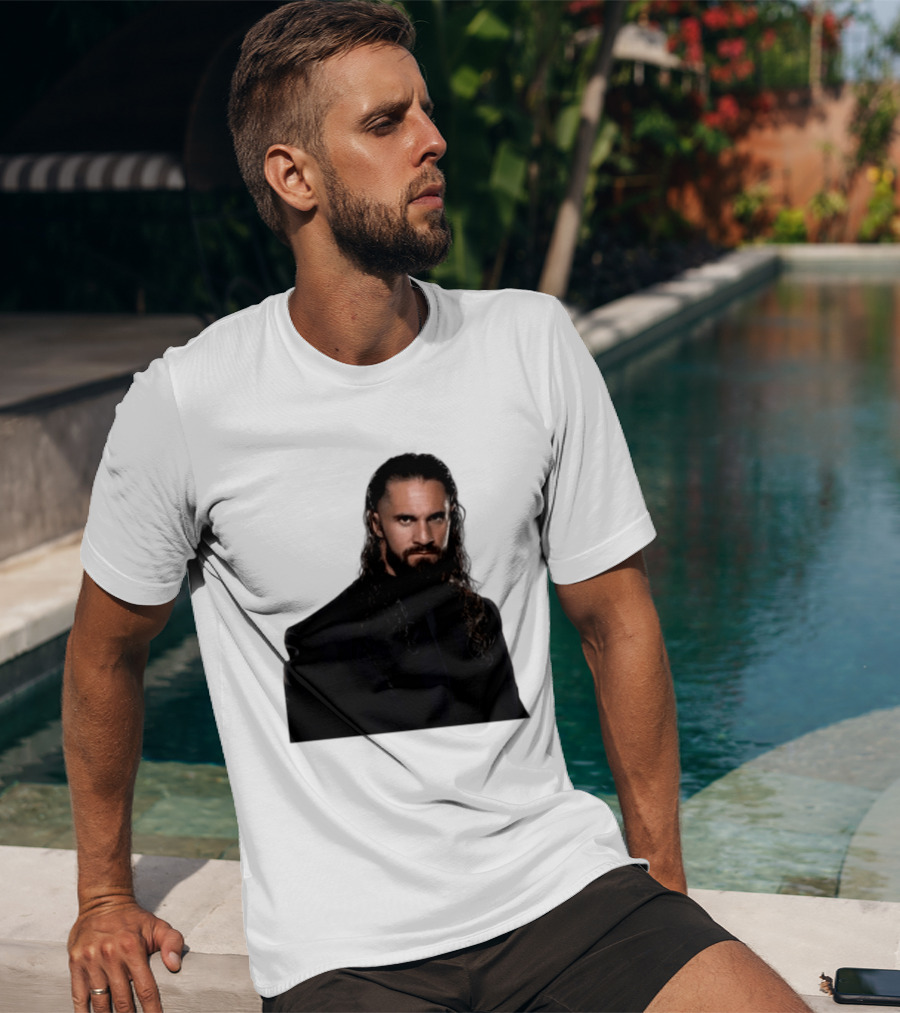 Seth Rollins Has A New Render Intense Gaze And Long Hair T-Shirt