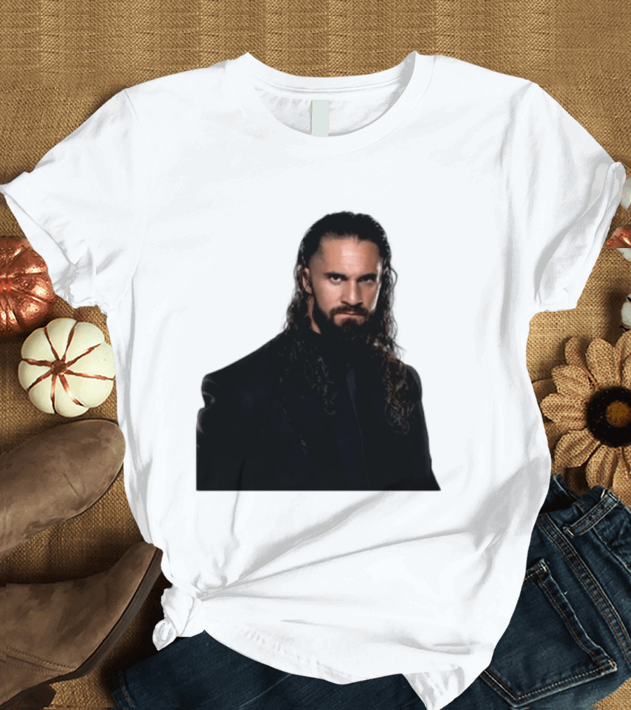 Seth Rollins Has A New Render Intense Gaze And Long Hair T-Shirt