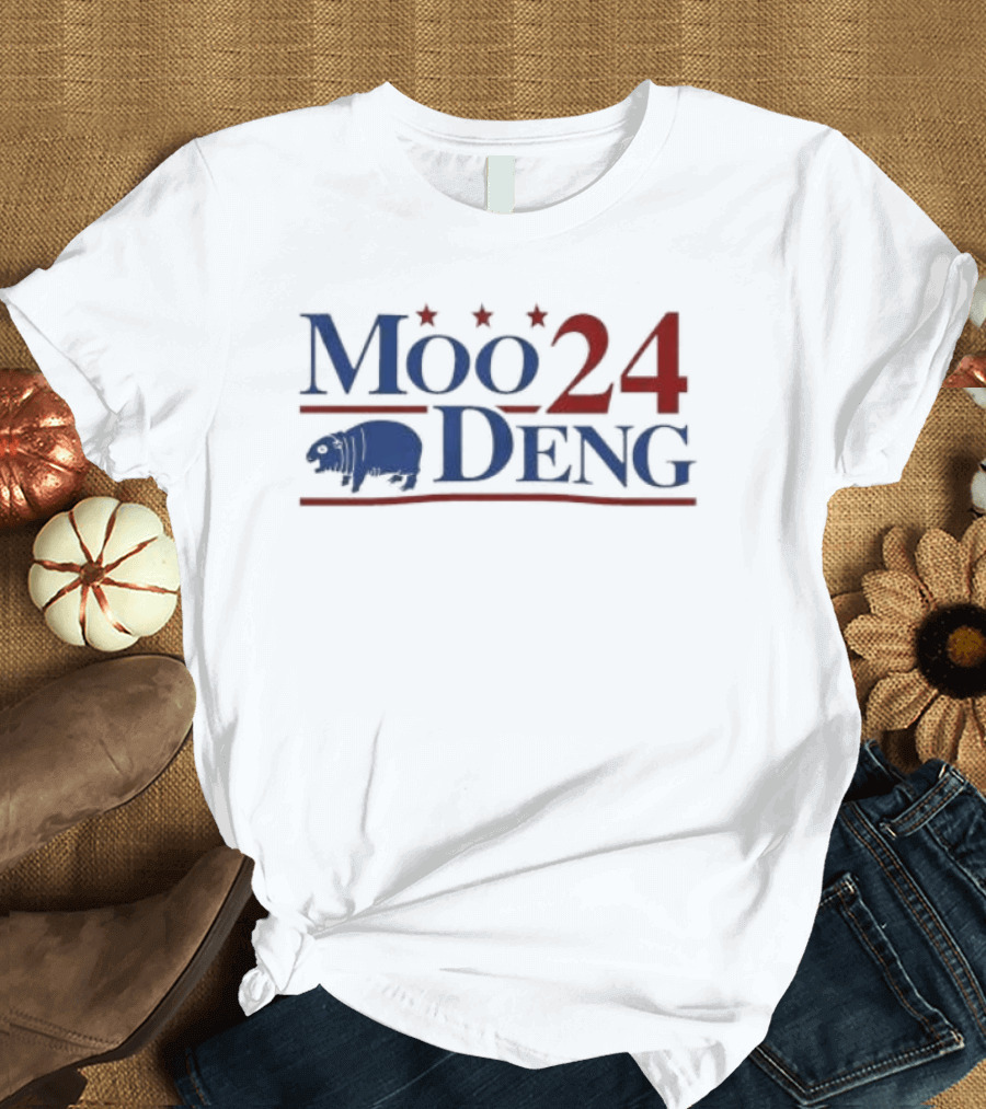 Moo 24 Deng Election Cover Buffalo Icon Stars T-Shirt