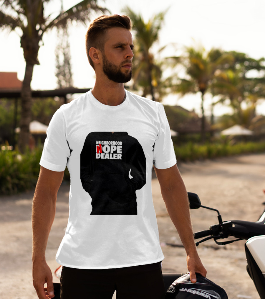 Neighborhood Hope Dealer Bold Red And White T-Shirt