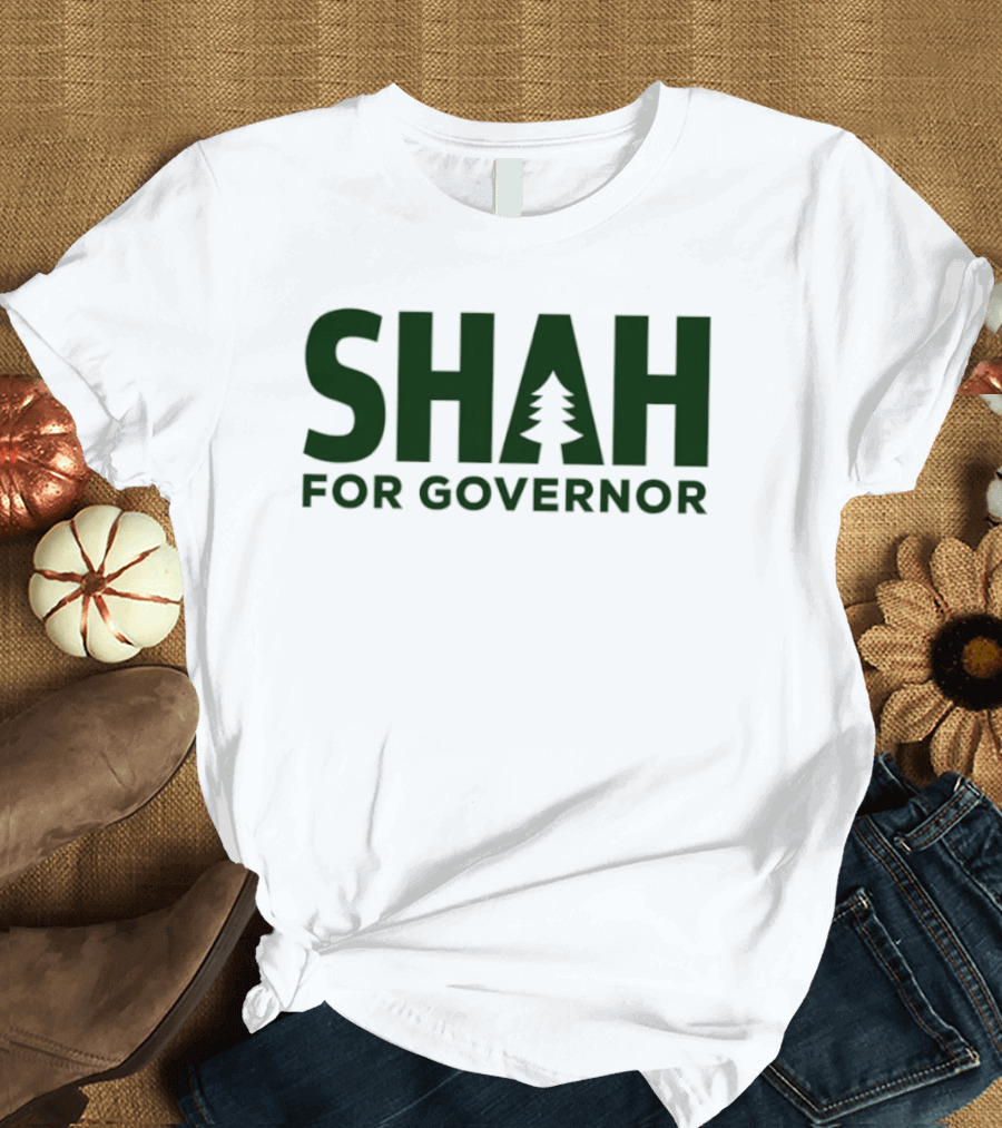 SHAH For Governor 2026 Tree T-Shirt