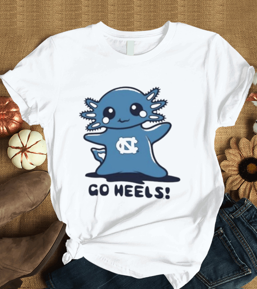 UNC Axolotl Go Heels Cute College Sports T-Shirt