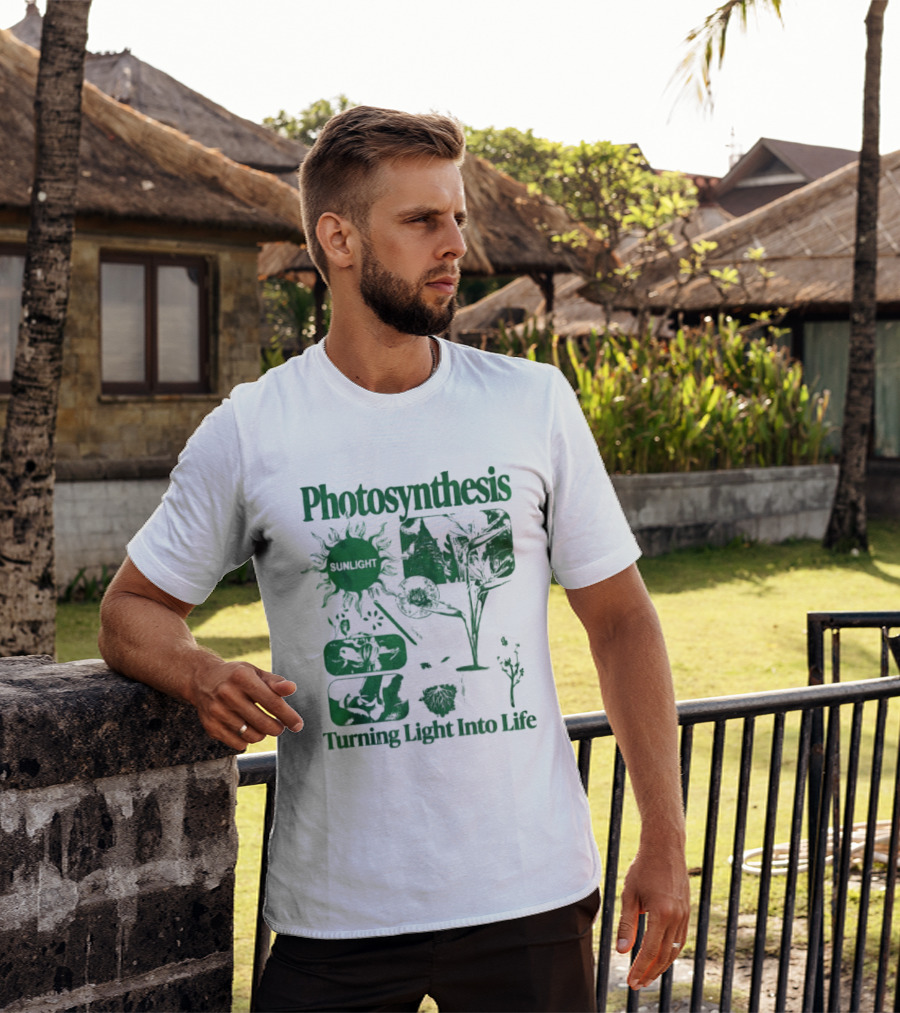 Photosynthesis Turning Light Into Life Science Botanical Diagrams T-Shirt