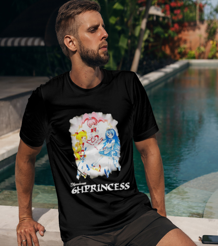 Mononoke 6HPPrincess Anime Characters Colorful Trio T-Shirt