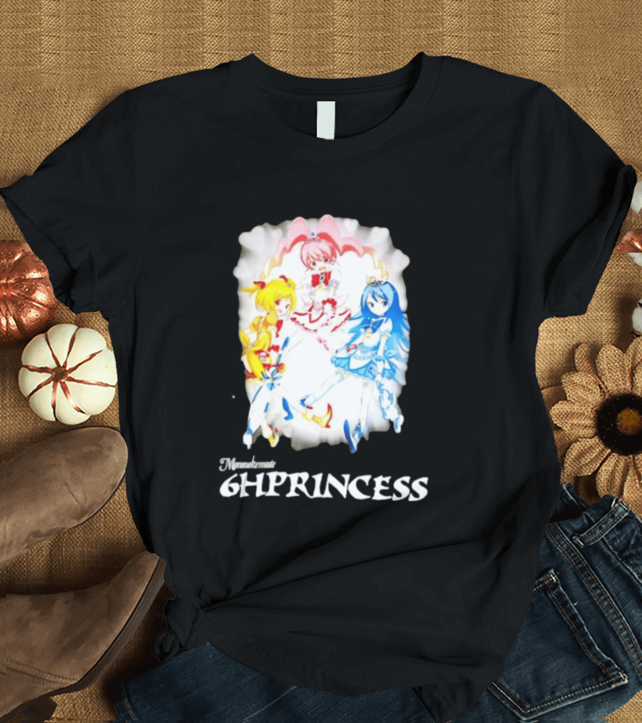 Mononoke 6HPPrincess Anime Characters Colorful Trio T-Shirt