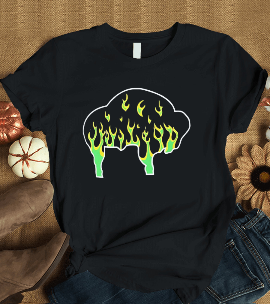 Buffalo Flaming Buffalo Fire T-Shirt