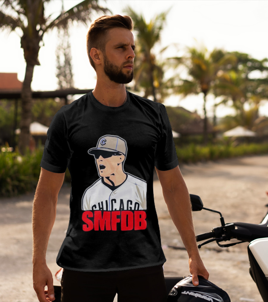 Chicago Cubs SMFDB Manager Yelling Iconic Baseball Team Fan T-Shirt