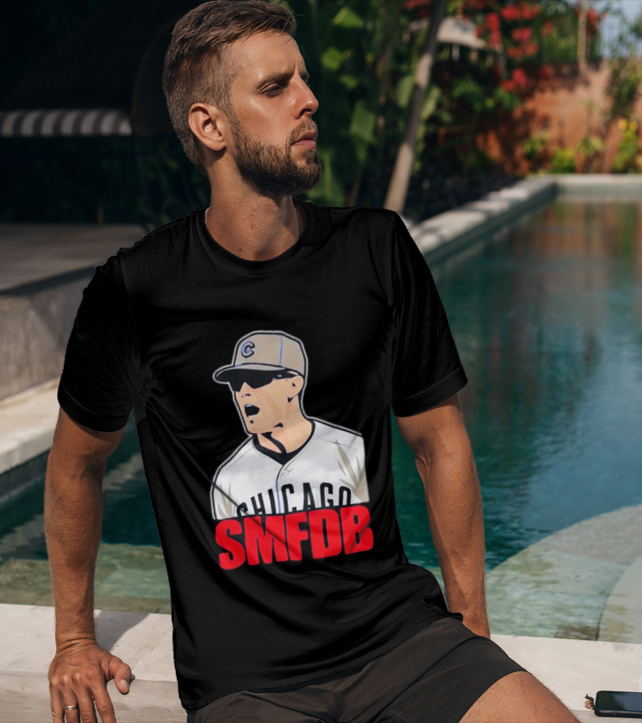 Chicago Cubs SMFDB Manager Yelling Iconic Baseball Team Fan T-Shirt
