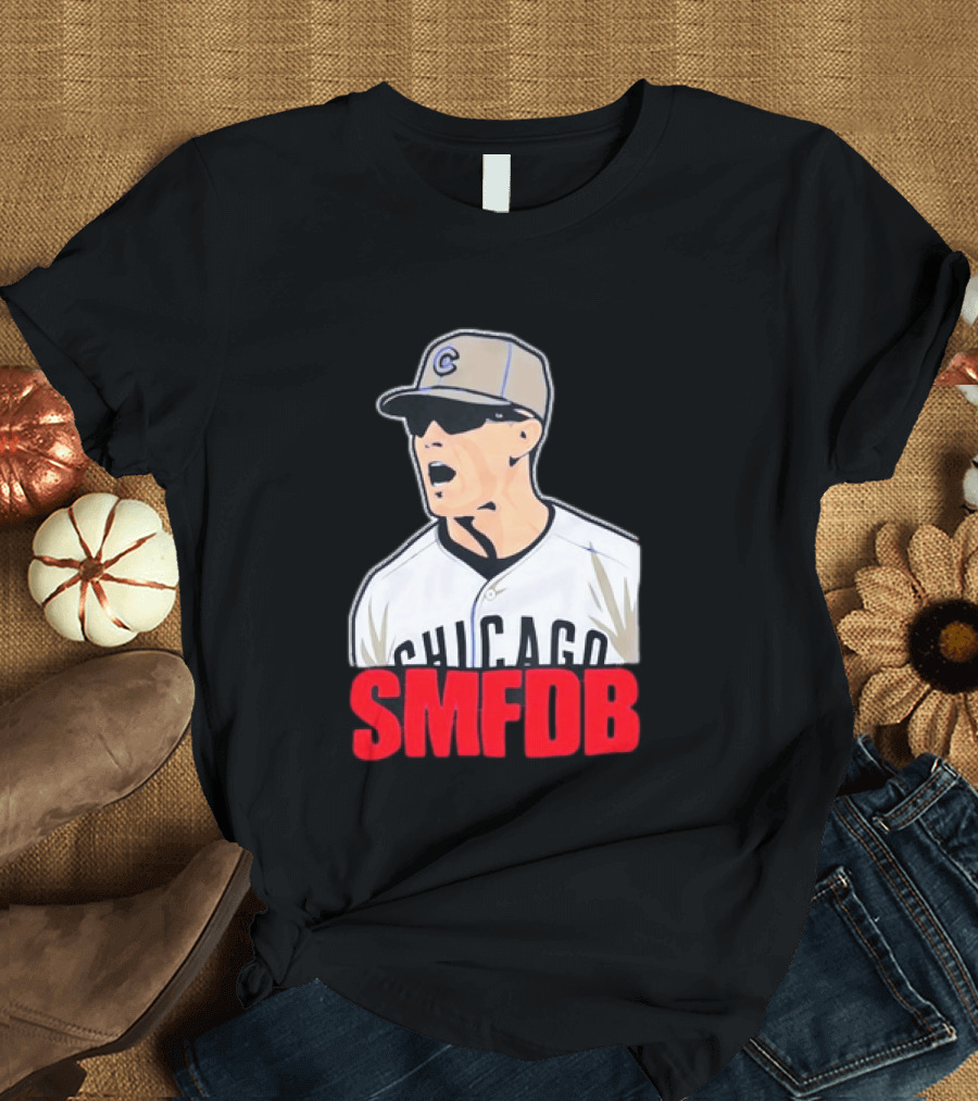 Chicago Cubs SMFDB Manager Yelling Iconic Baseball Team Fan T-Shirt