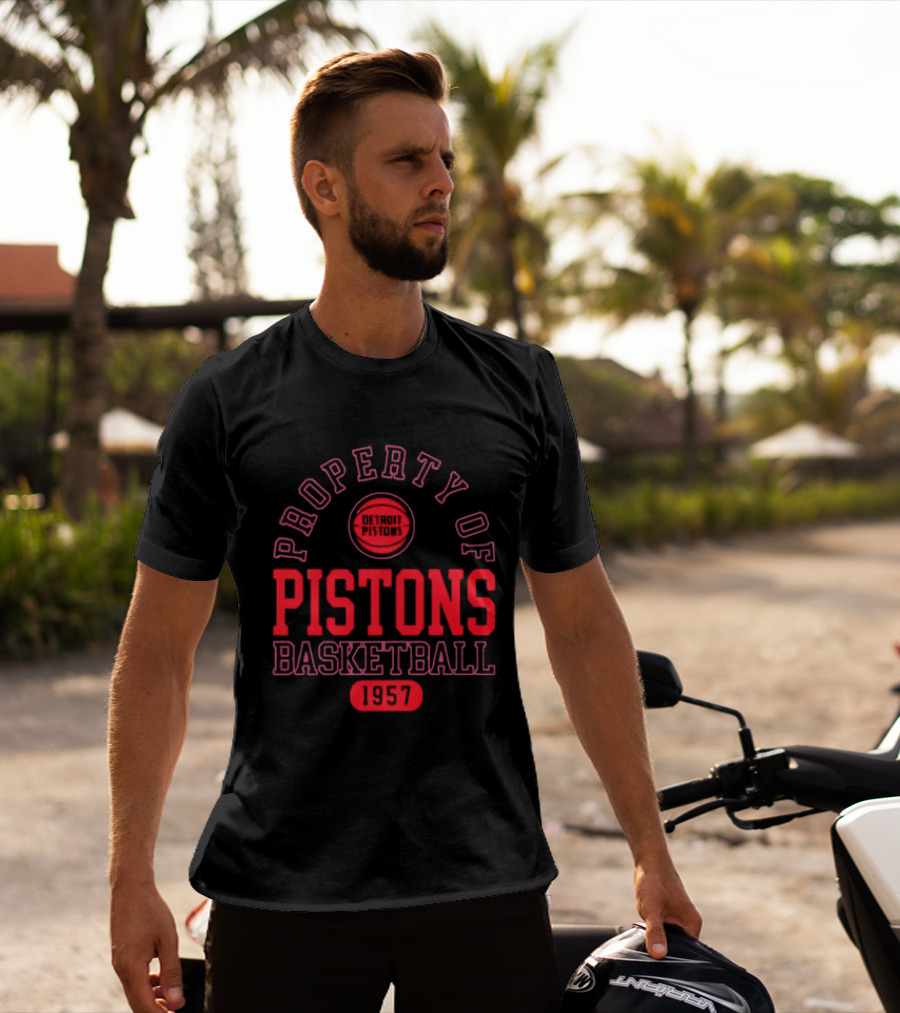 Property Of Pistons Basketball 1957 Detroit Pistons T-Shirt
