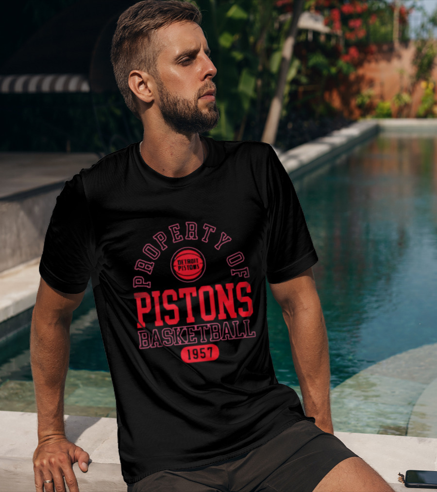 Property Of Pistons Basketball 1957 Detroit Pistons T-Shirt