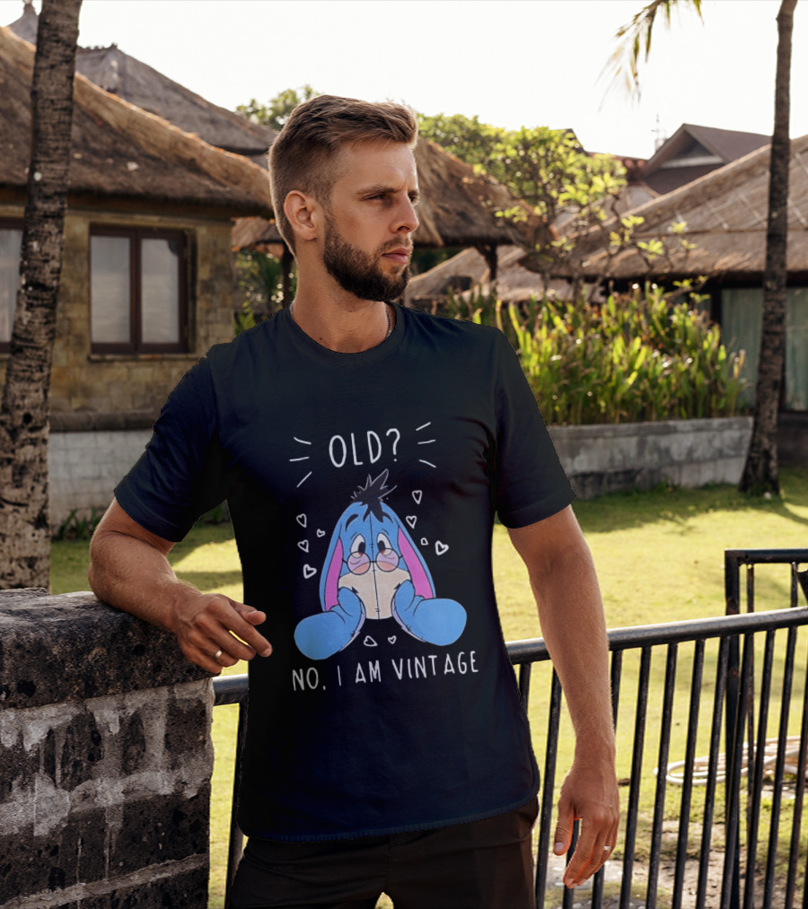 Old No I Am Vintage Disney Eeyore Wearing Glasses T-Shirt