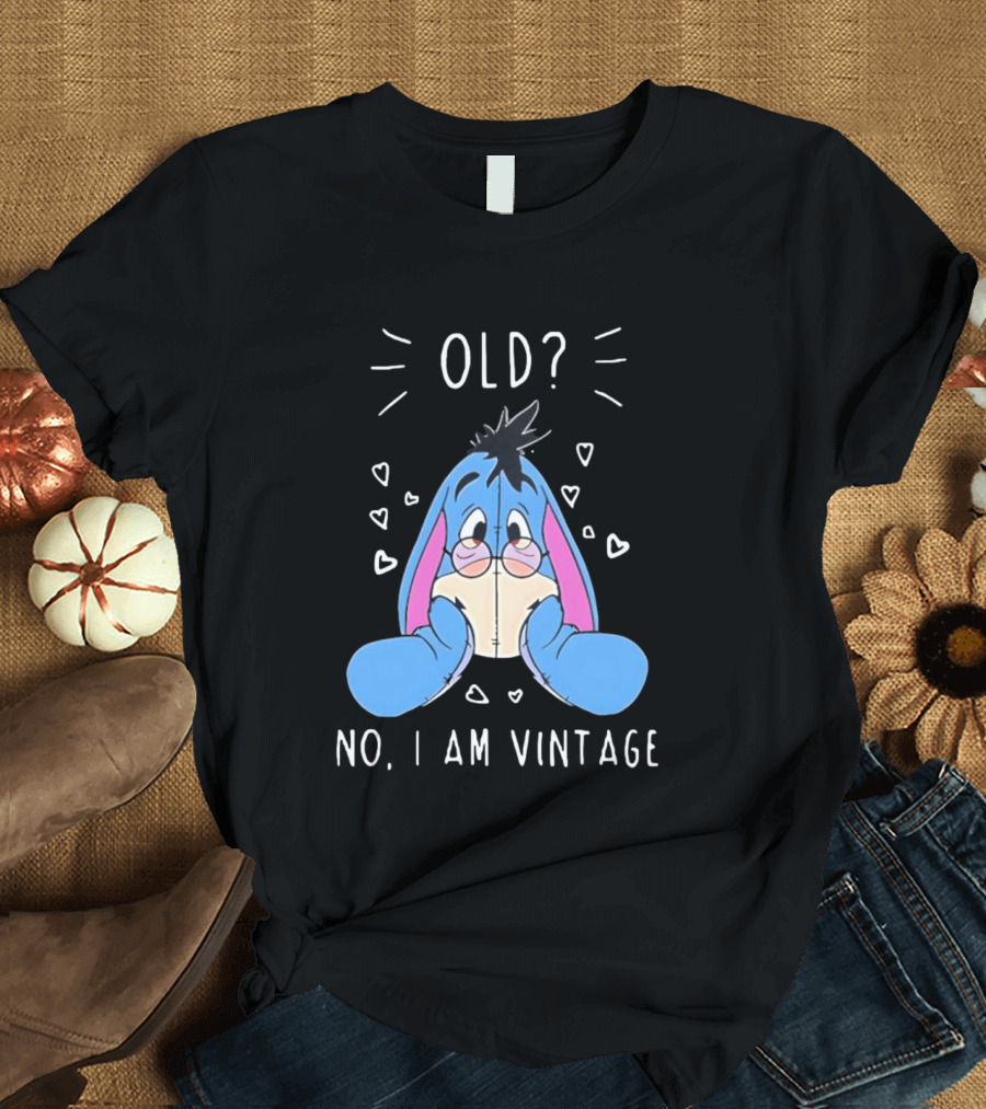 Old No I Am Vintage Disney Eeyore Wearing Glasses T-Shirt