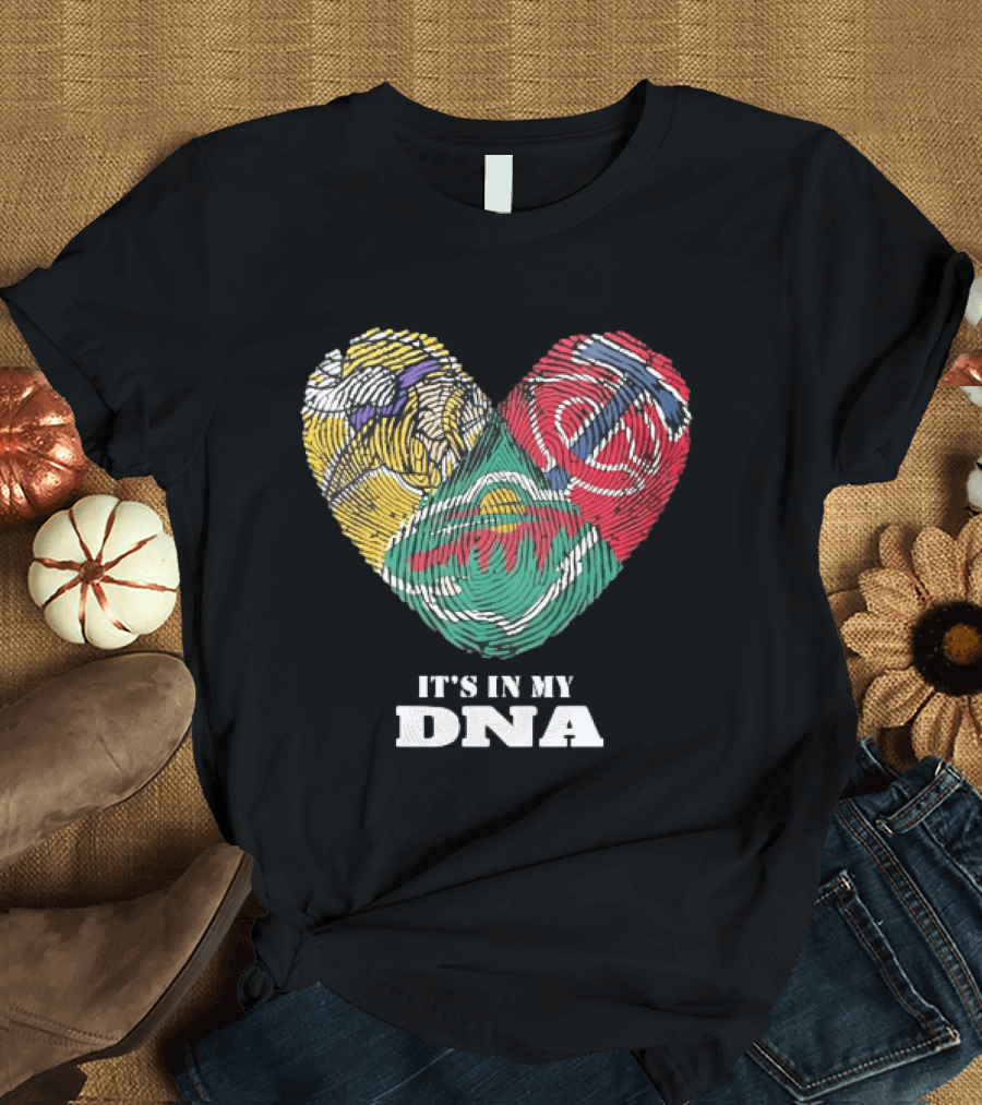 Minnesota Vikings Timberwolves Wild It's In My DNA T-Shirt
