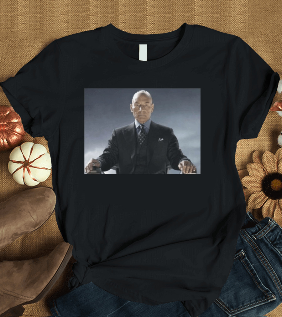 Patrick Stewart Never Retires Iconic Star Role Suit Image T-Shirt
