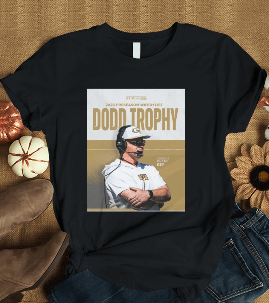 2026 Preseason List Dodd Trophy Head Coach Brent Key T-Shirt