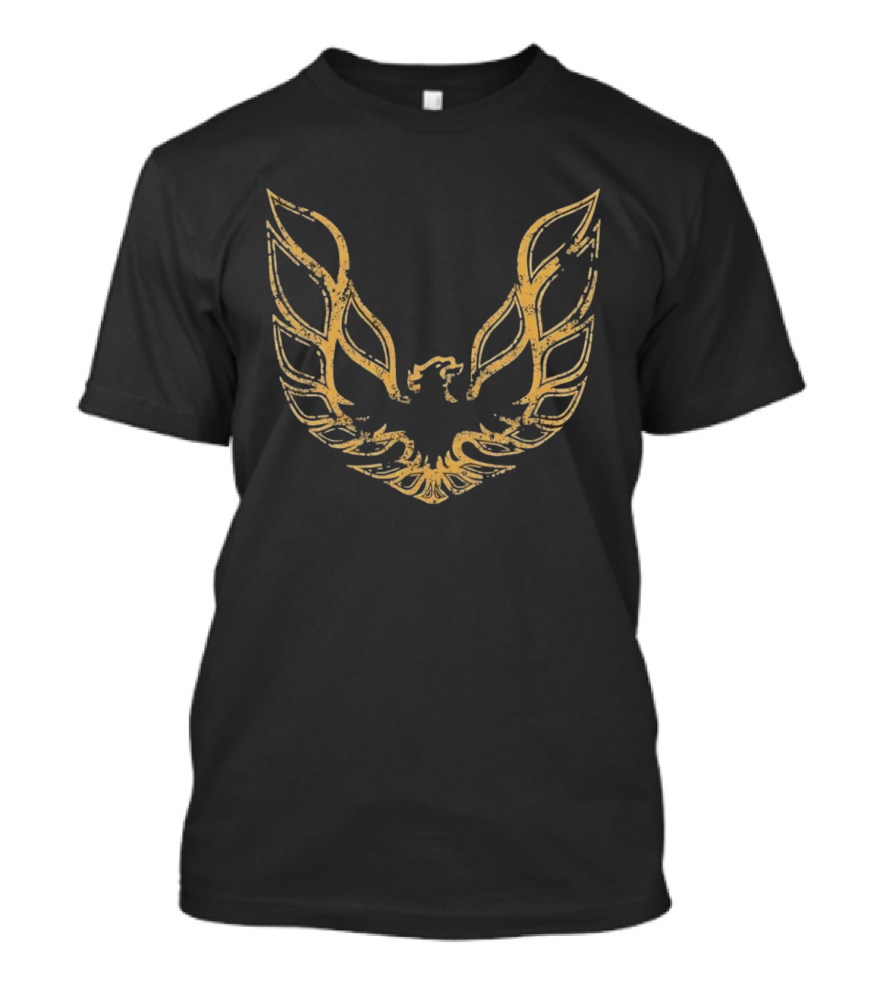 Pontiac Firebird Screaming Chicken Grunge Gold T-Shirt