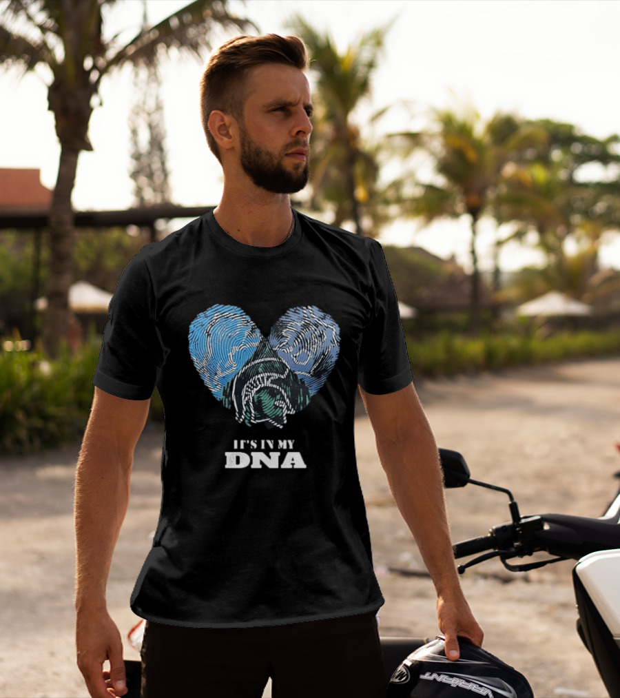 Heart Fingerprint Dog Breed Lover It's In My DNA T-Shirt