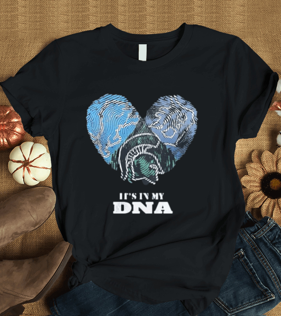 Heart Fingerprint Dog Breed Lover It's In My DNA T-Shirt