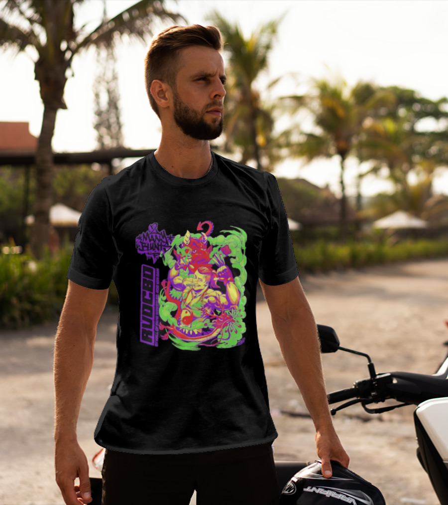 Rob Van Dam 2 Many Blunts RVD CBD Hall Of Fame Wrestler Psychedelic Smoke Dragons T-Shirt