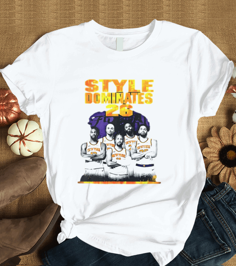 New York Knicks Basketball Style Dominates 26 T-Shirt