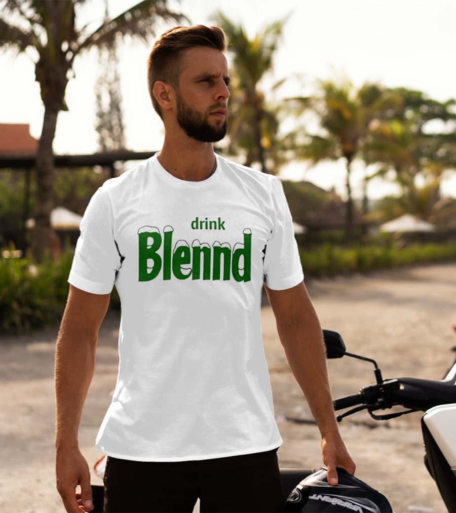 Refresh Your Routine Drink Blennd Green T-Shirt