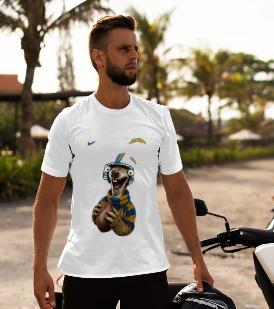 Sid Ice Age Los Angeles Chargers Football Fan Gear T-Shirt