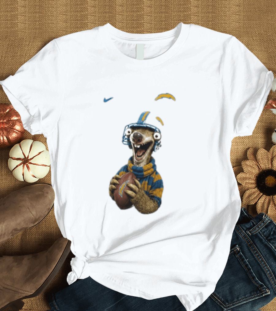 Sid Ice Age Los Angeles Chargers Football Fan Gear T-Shirt
