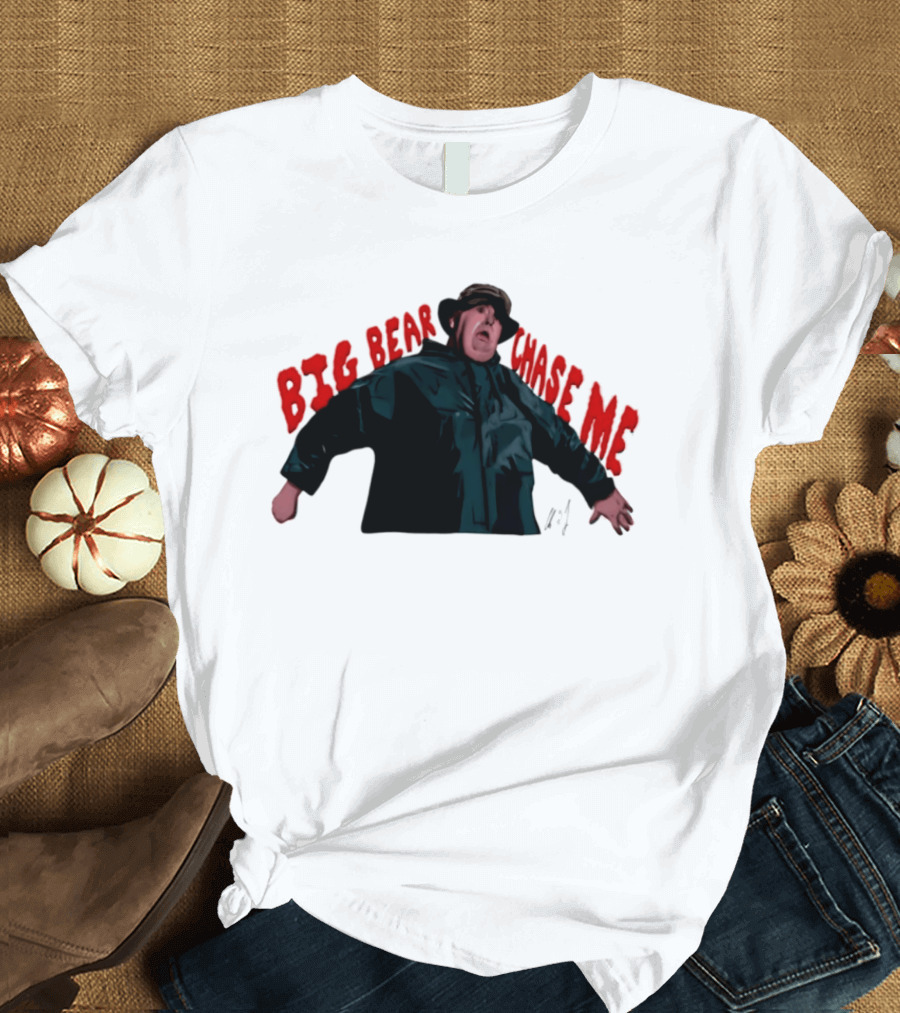 John Candy Big Bear Chase Me The Great Outdoors Movie Scene T-Shirt