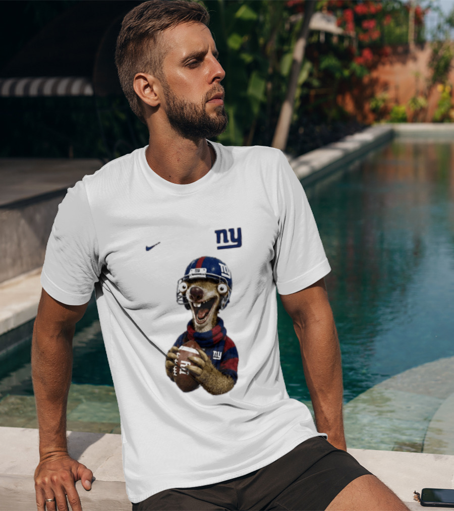 Sid The Sloth New York Giants Football NFL Fan Gear T-Shirt